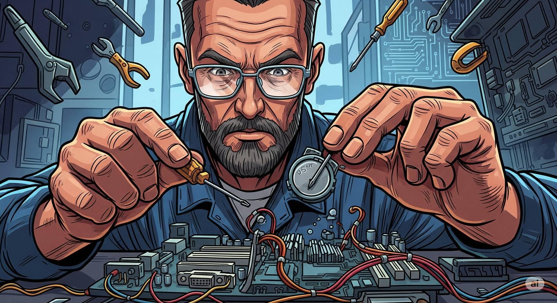 Trocando a bateria da placa-mãe