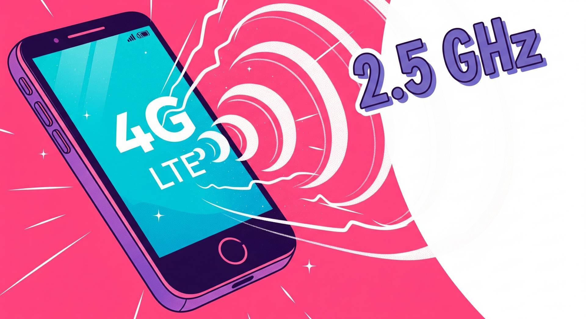 Faixas de frequência usadas por redes 4G LTE