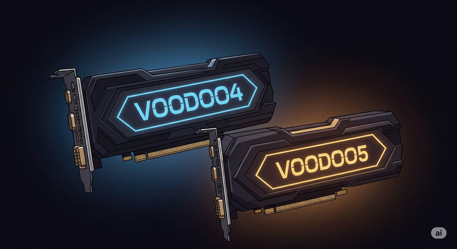 As novas placas Voodoo: Voodo4 e Voodoo5