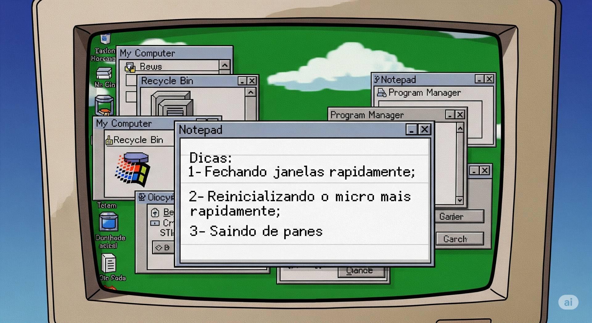 Três dicas para os usuários de Windows 95