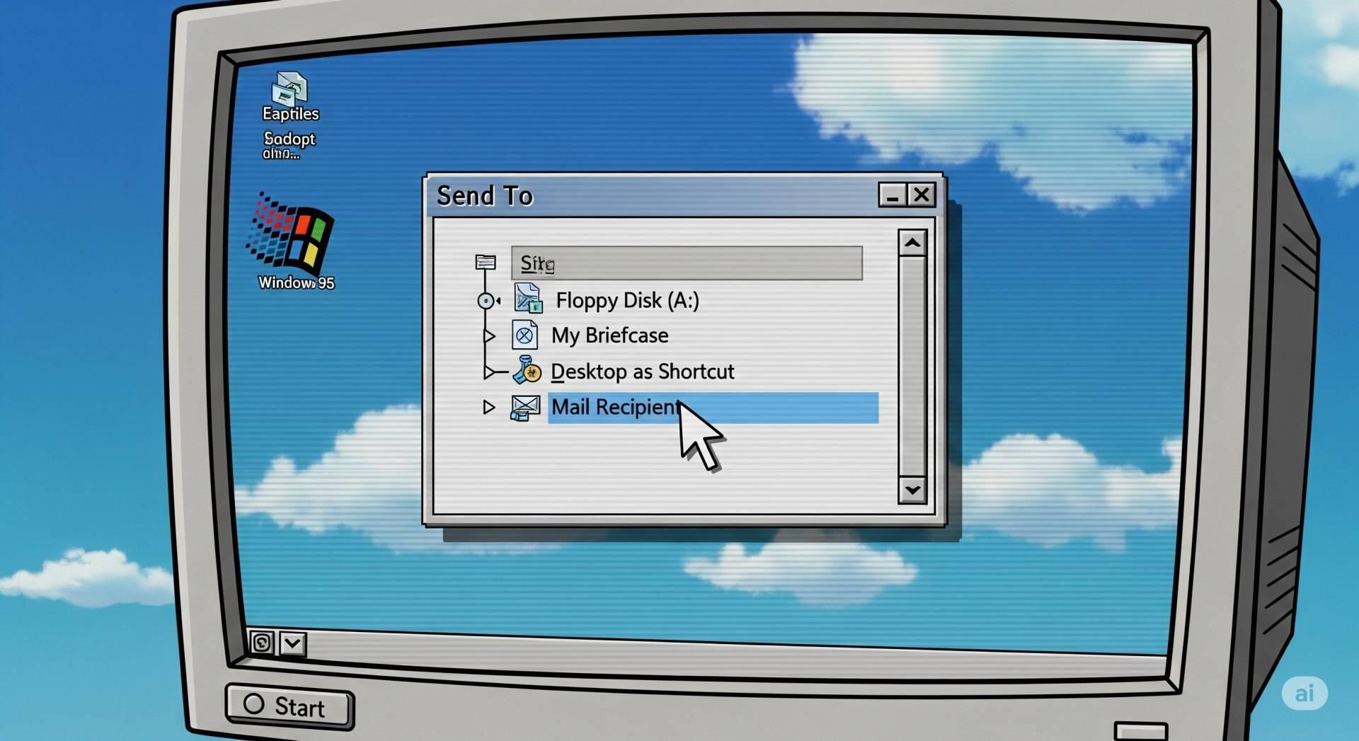 Personalizando o menu enviar para