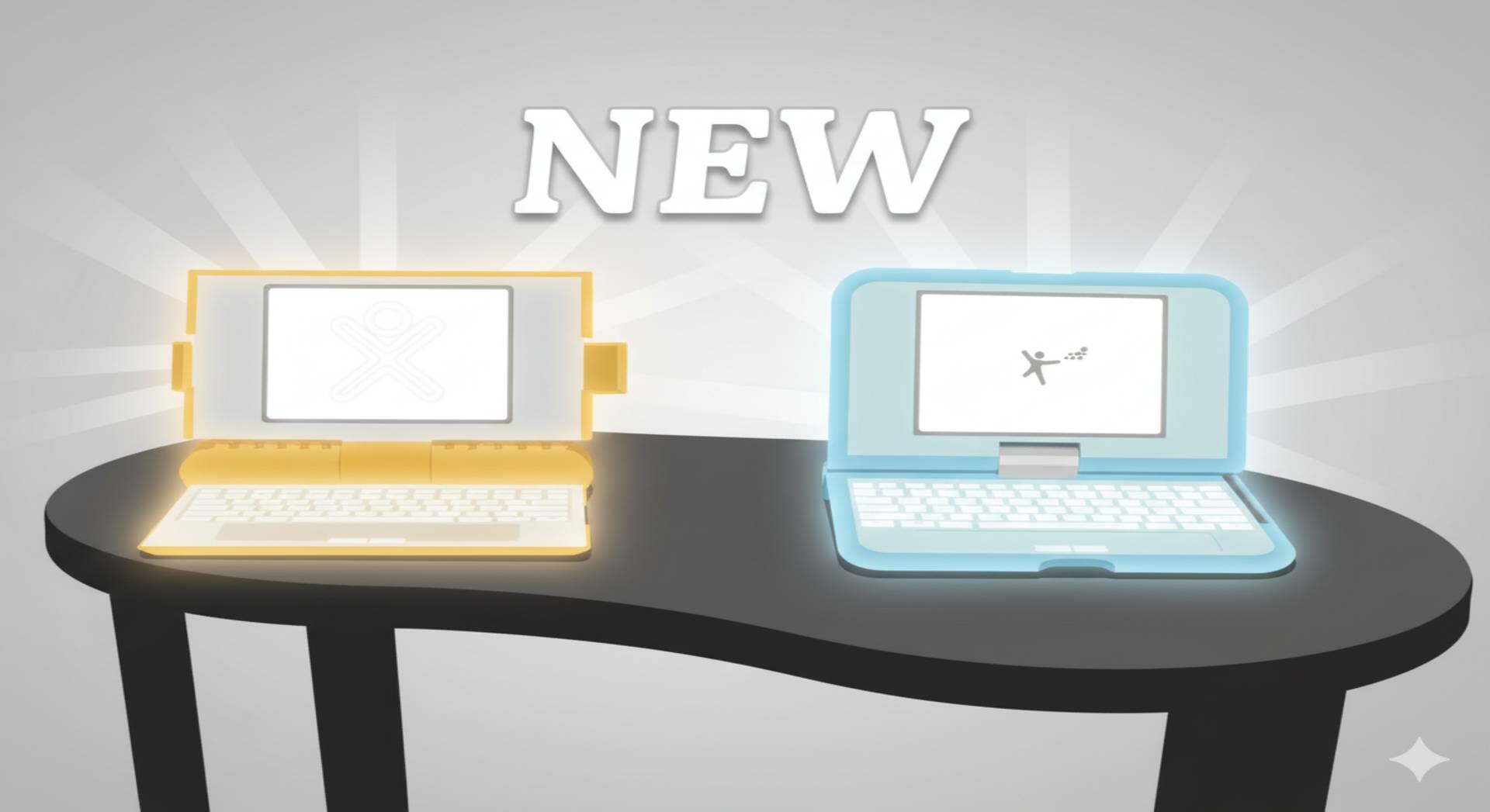 Fotos do novo design do laptop de US$ 100