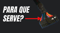 Para que serve o fio azul da fonte de alimentação?