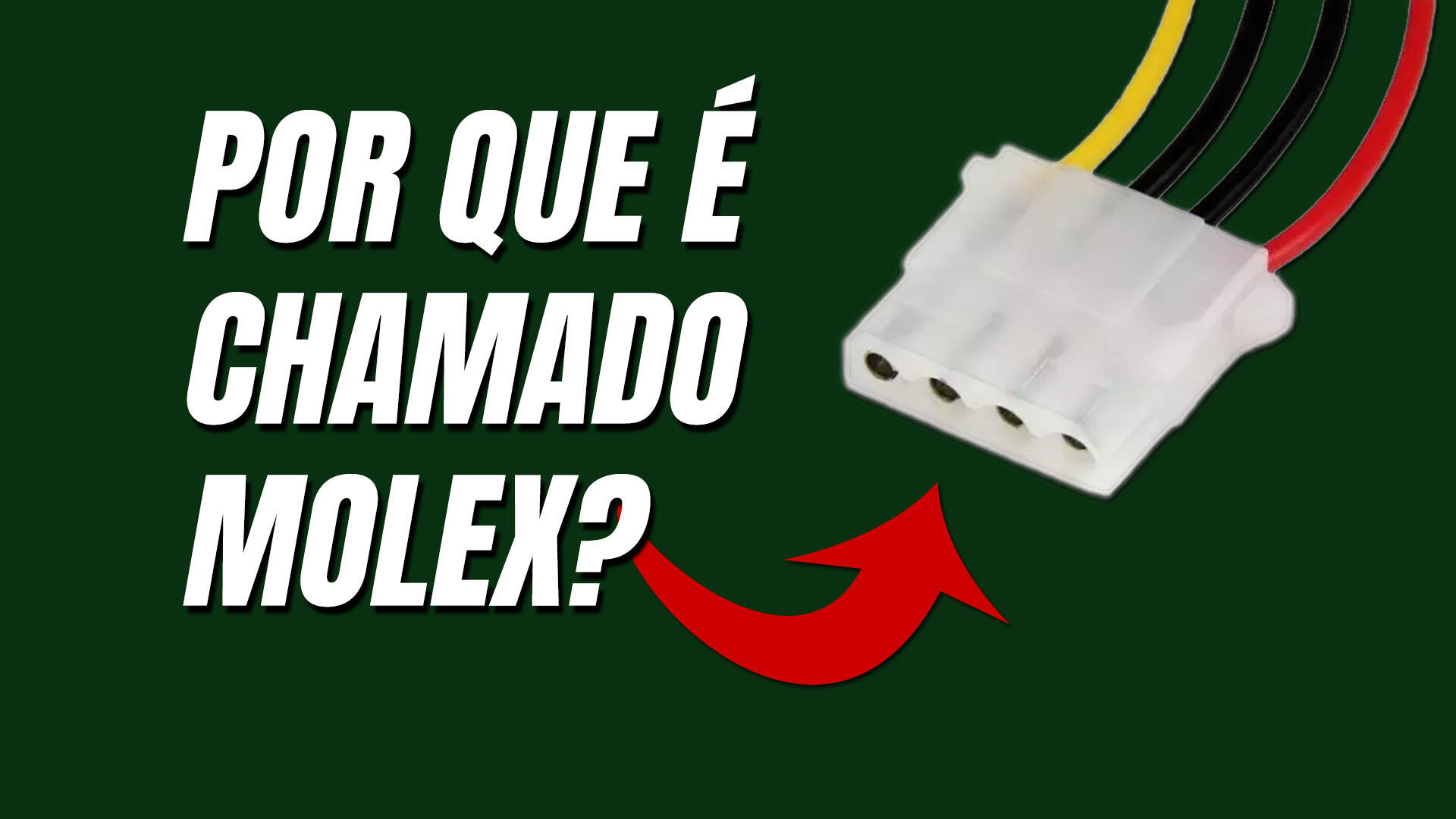 Por que esse conector é chamado Molex? - Mitos Ep. 29