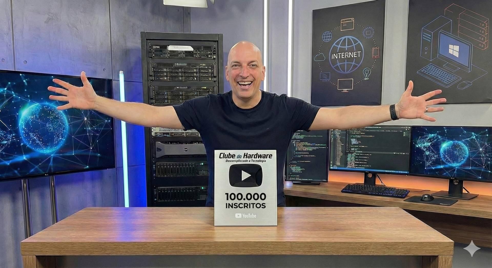 Bastidores dos 100 mil inscritos do Clube do Hardware