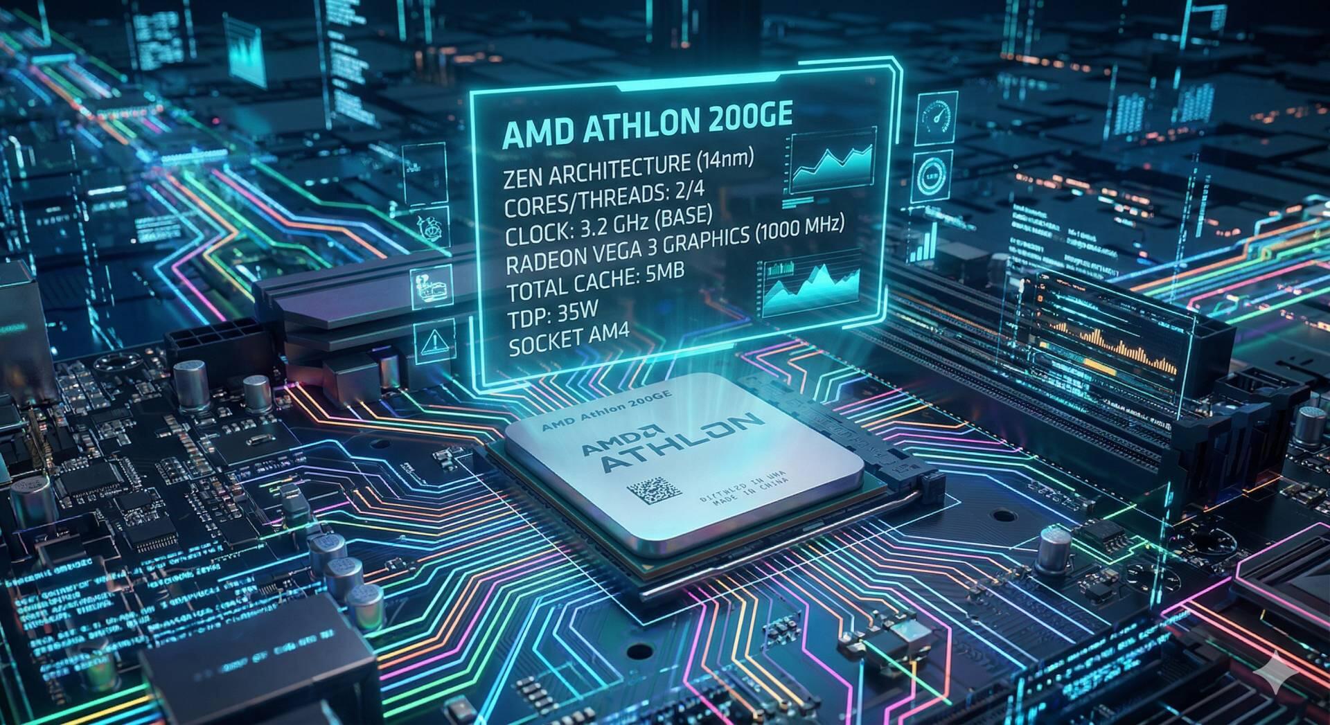 Teste do processador Athlon 200GE