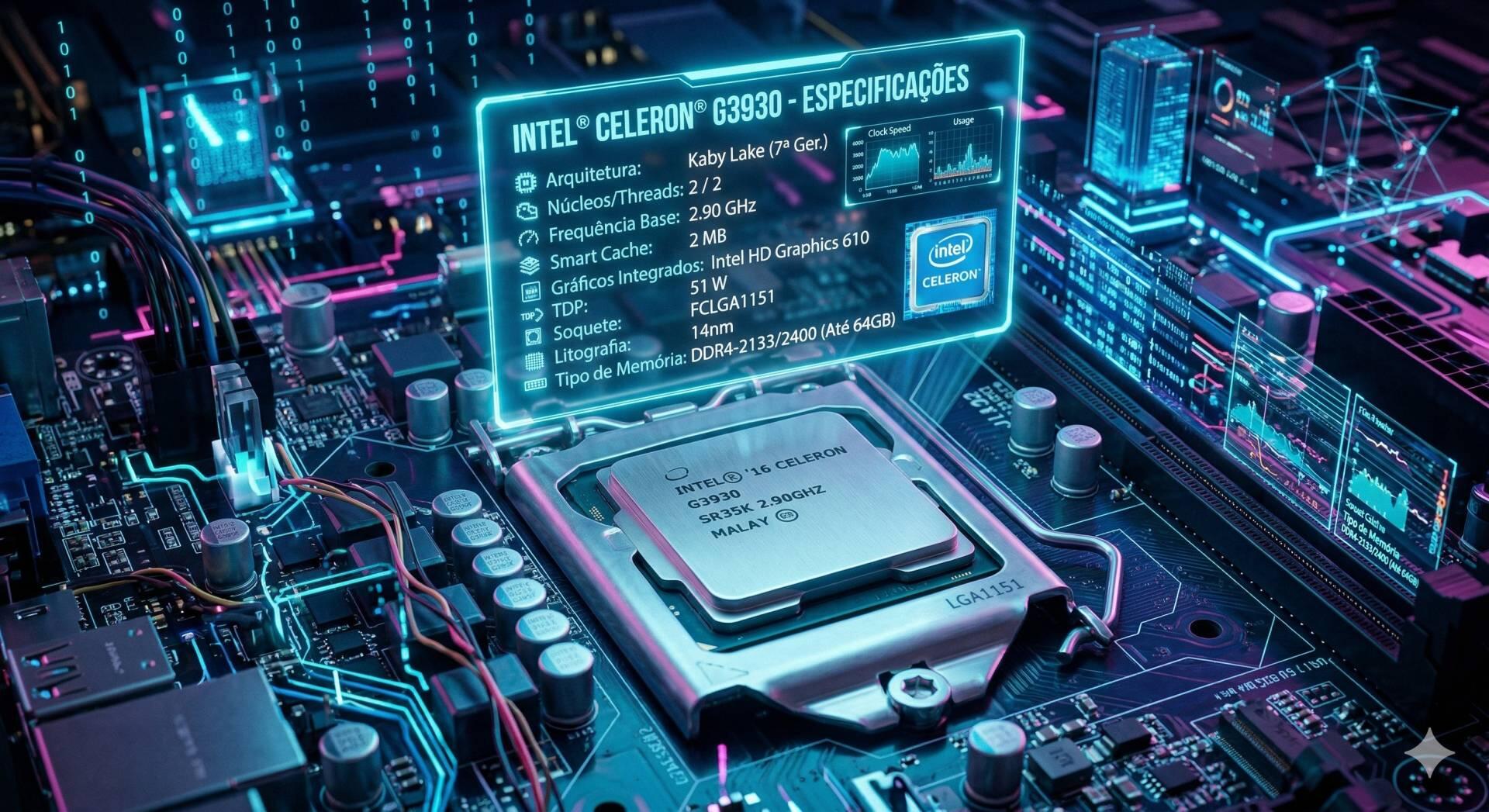 Teste do processador Celeron G3930