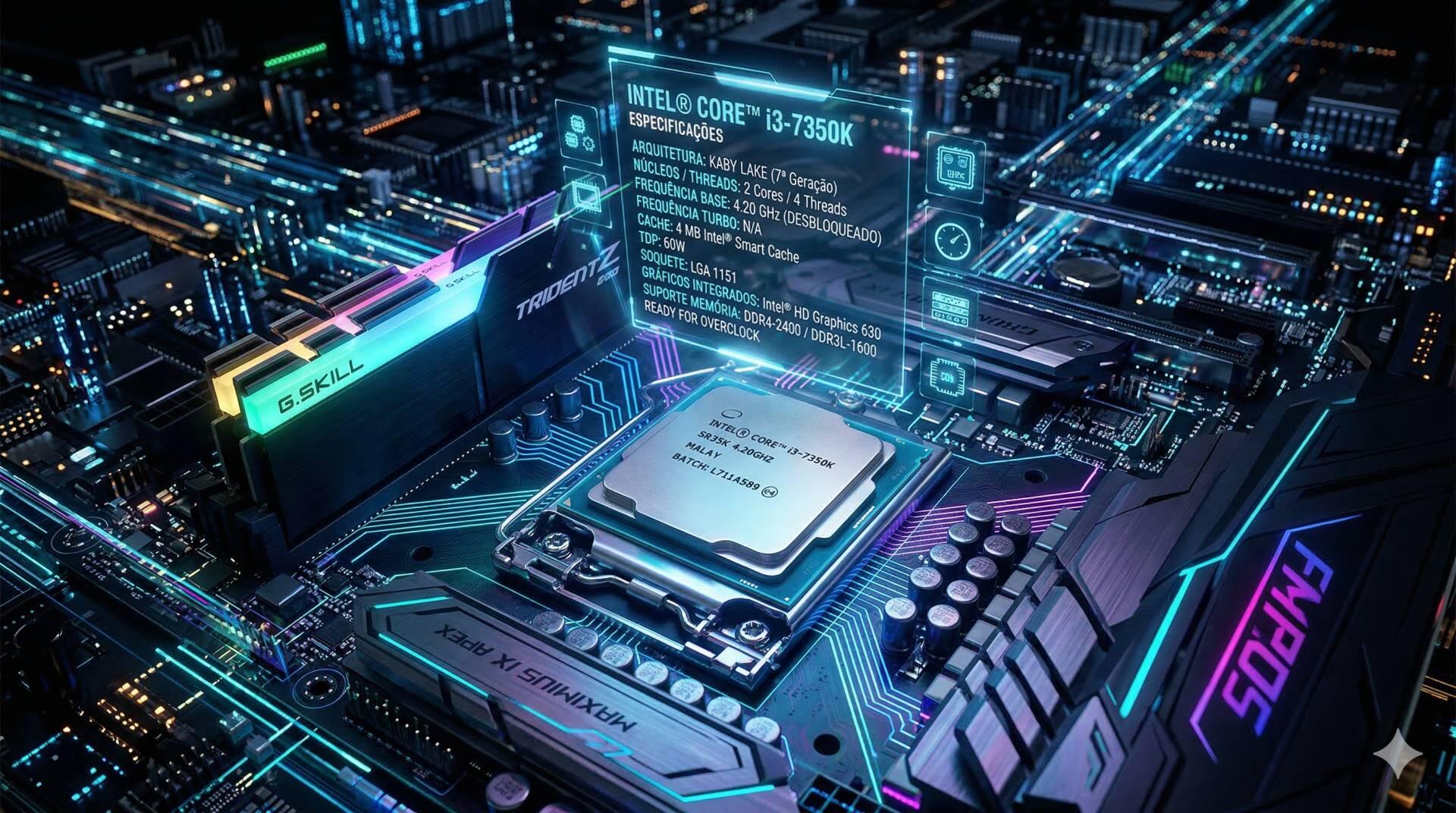 Teste do processador Core i3-7350K