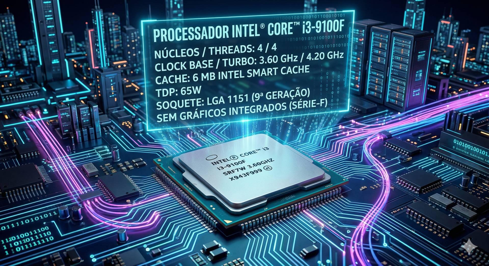 Teste do processador Core i3-9100F