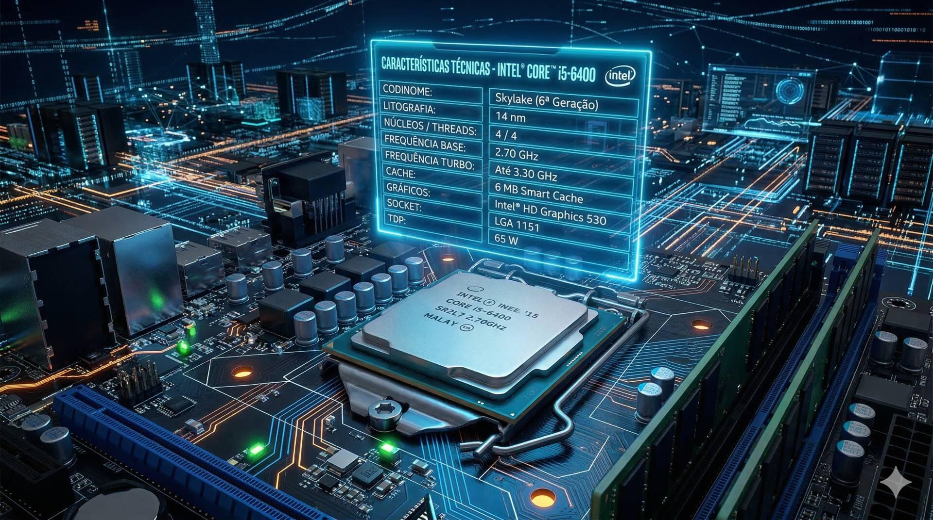 Teste do processador Core i5-6400