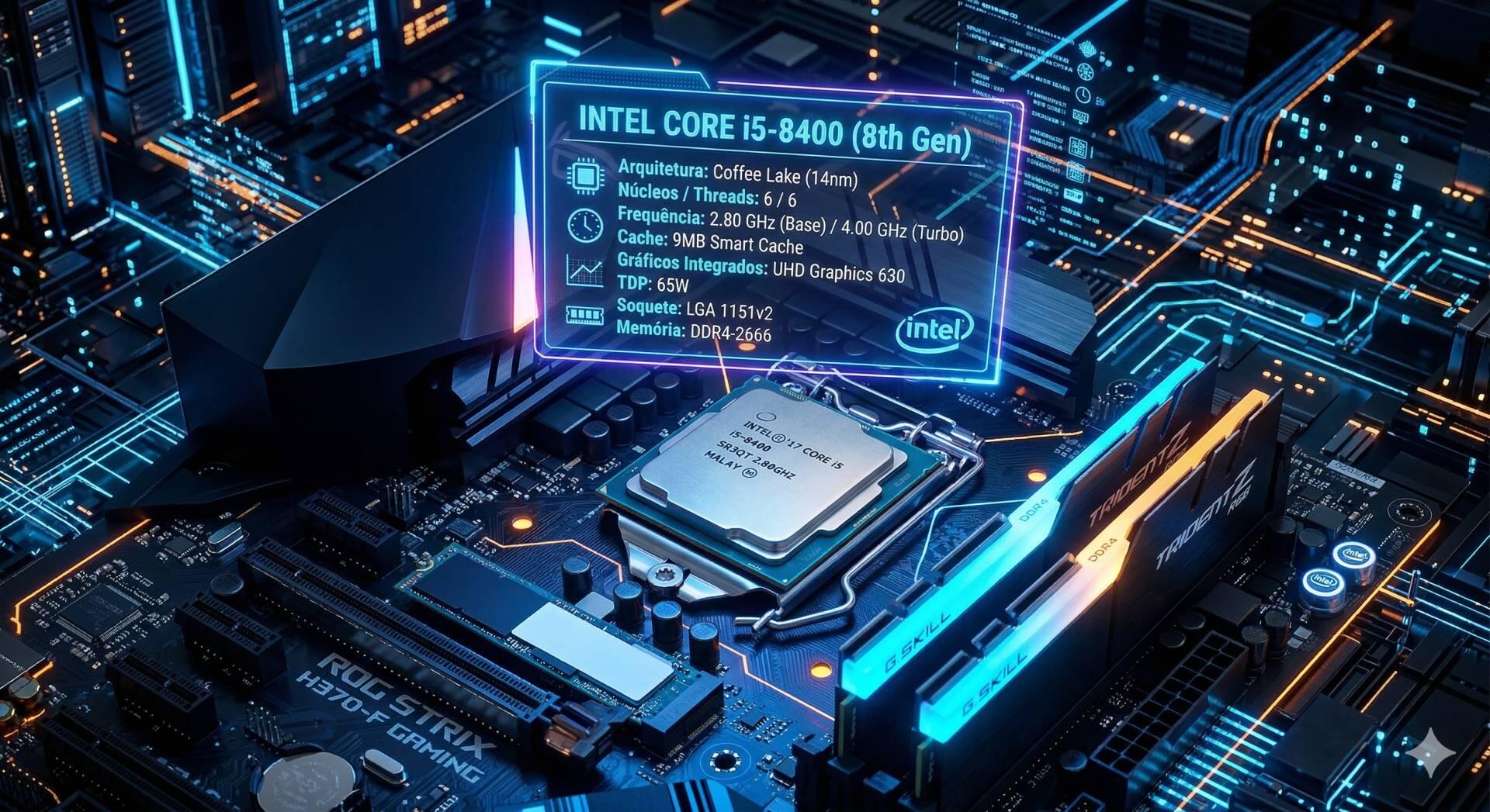 Teste do processador Core i5-8400