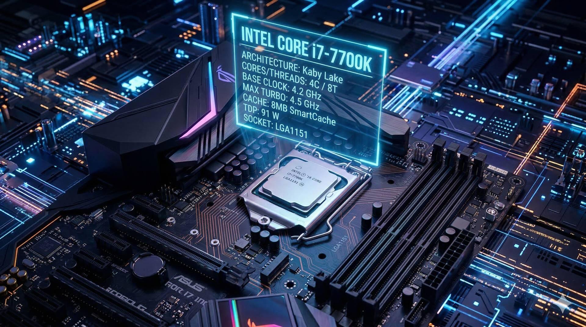 Teste do processador Core i7-7700K