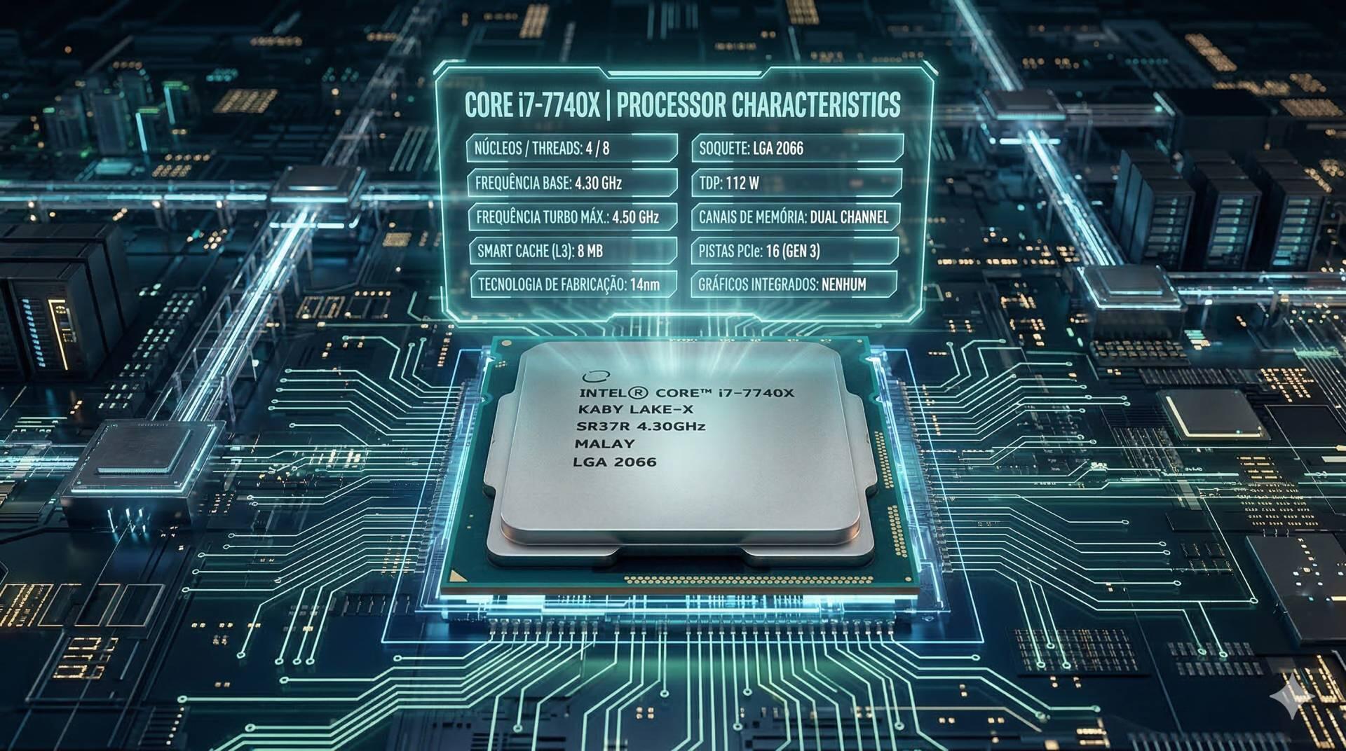 Teste do processador Core i7-7740X