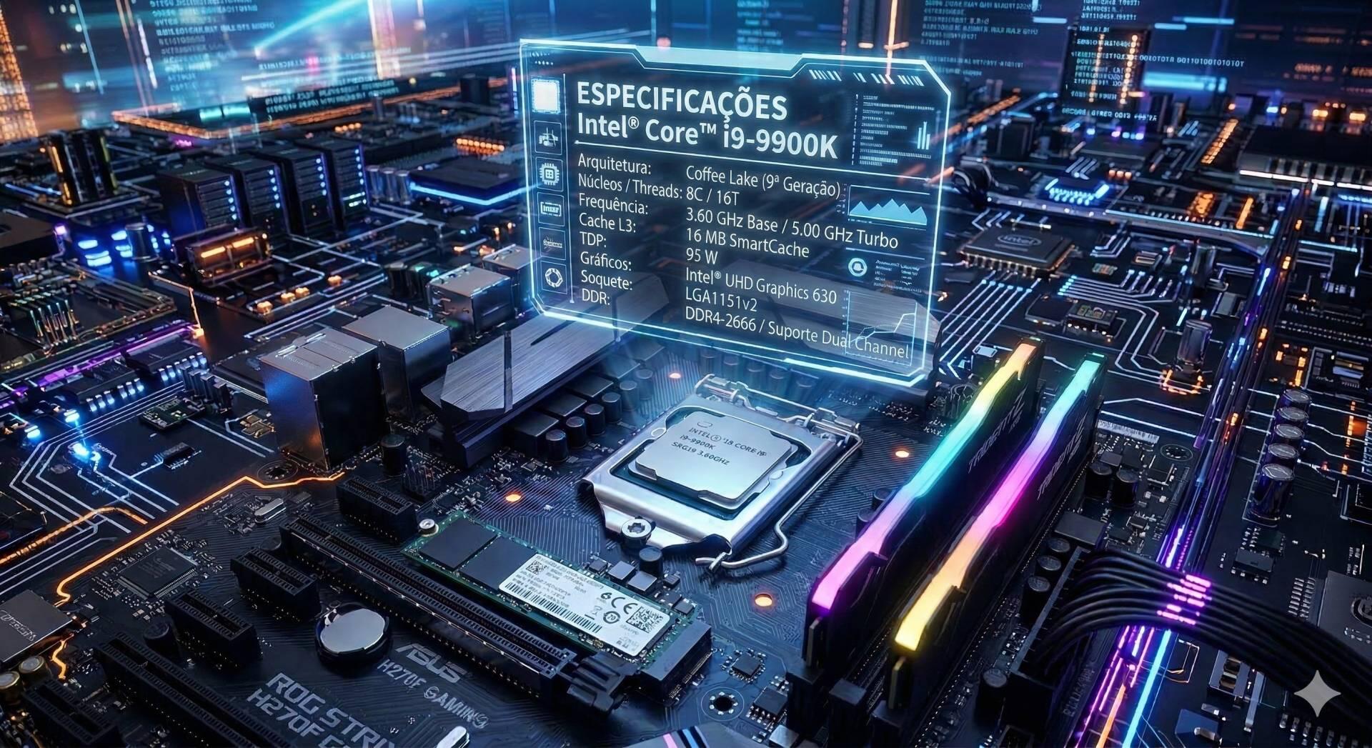 Teste do processador Core i9-9900K