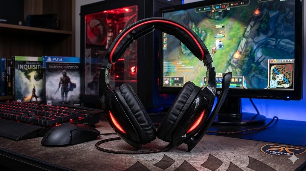 Teste do Headset Black Naja 7.1 da Dazz