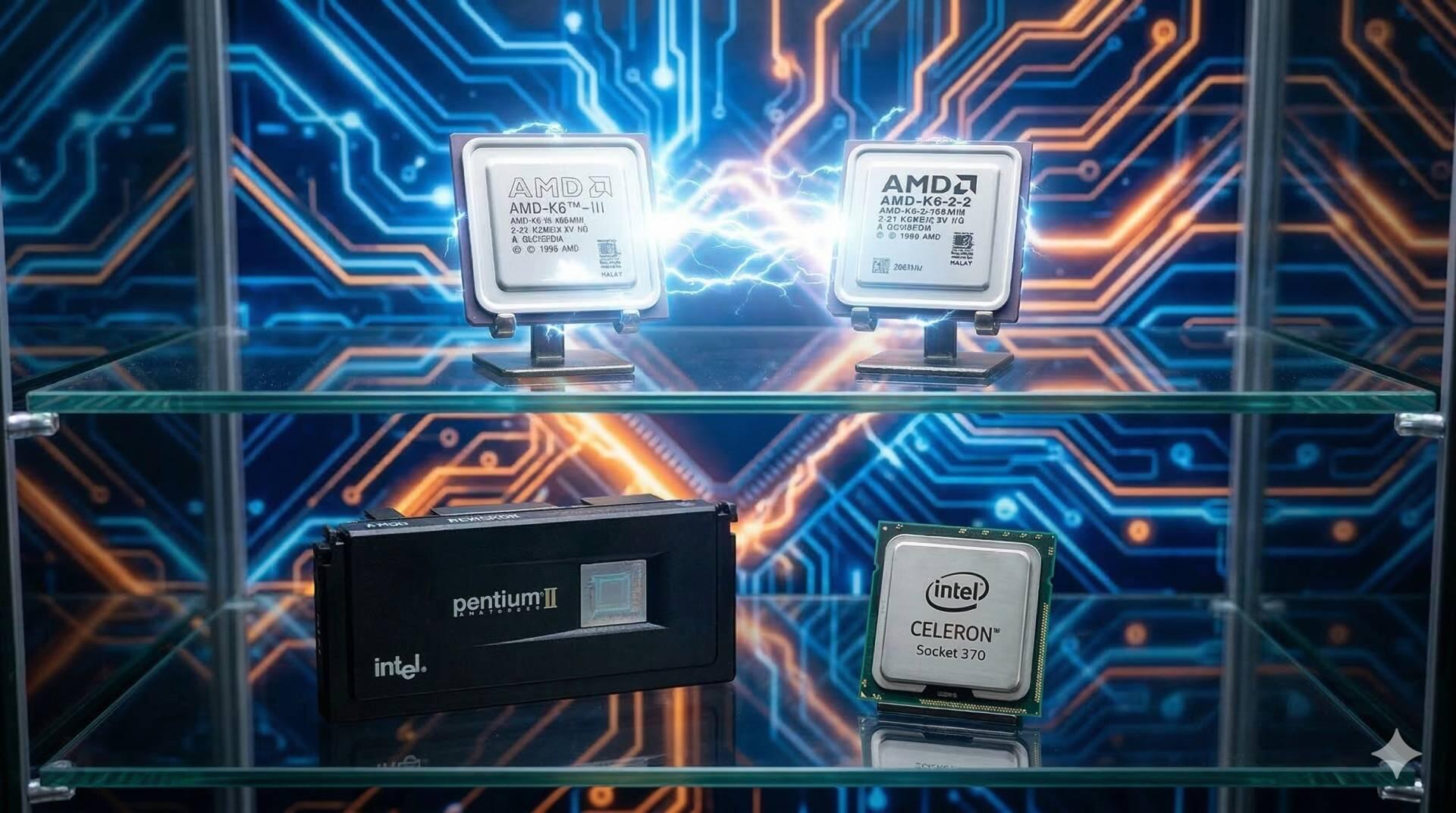 K6-III vs. K6-2, Pentium II e Celeron