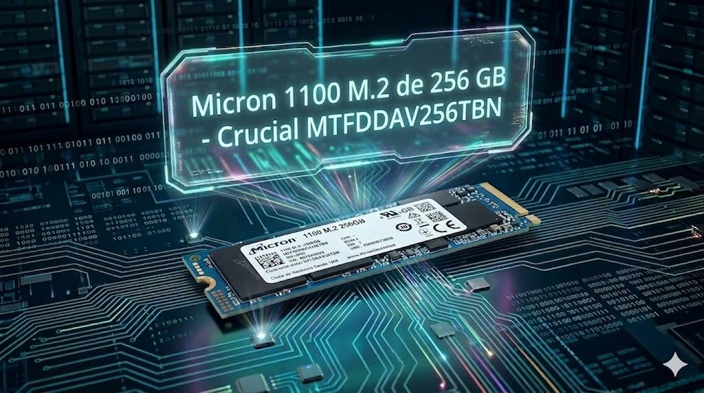 Teste do SSD Micron 1100 M.2 de 256 GB (Crucial MTFDDAV256TBN)