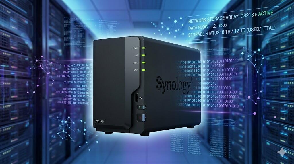 Teste da unidade NAS Synology DS218+