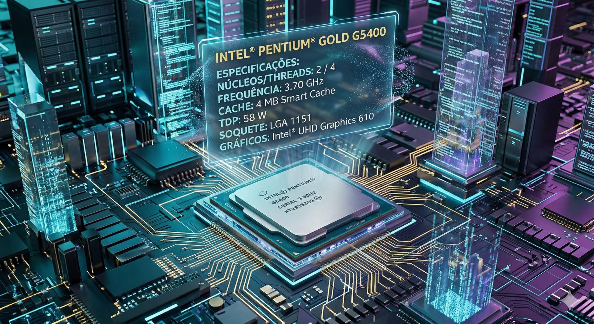 Teste do processador Pentium Gold G5400