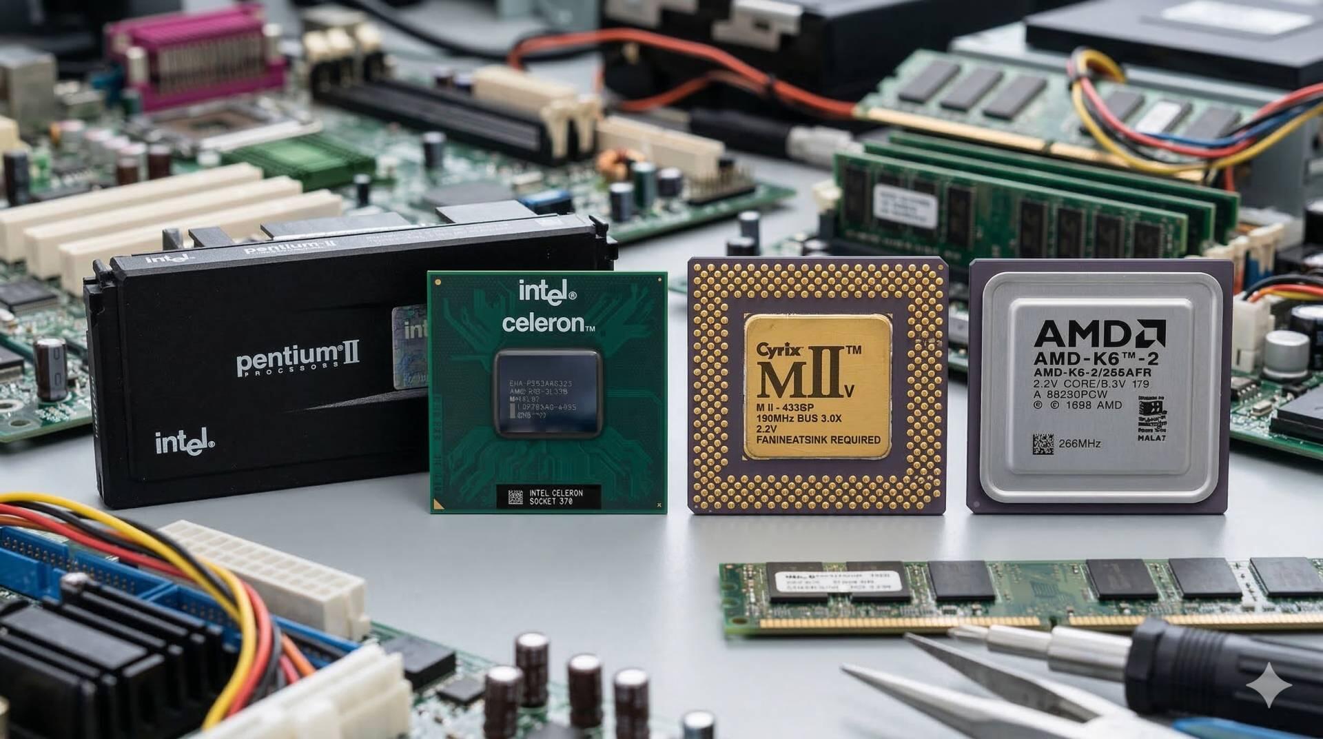Pentium II, Celeron, MII e K6-2
