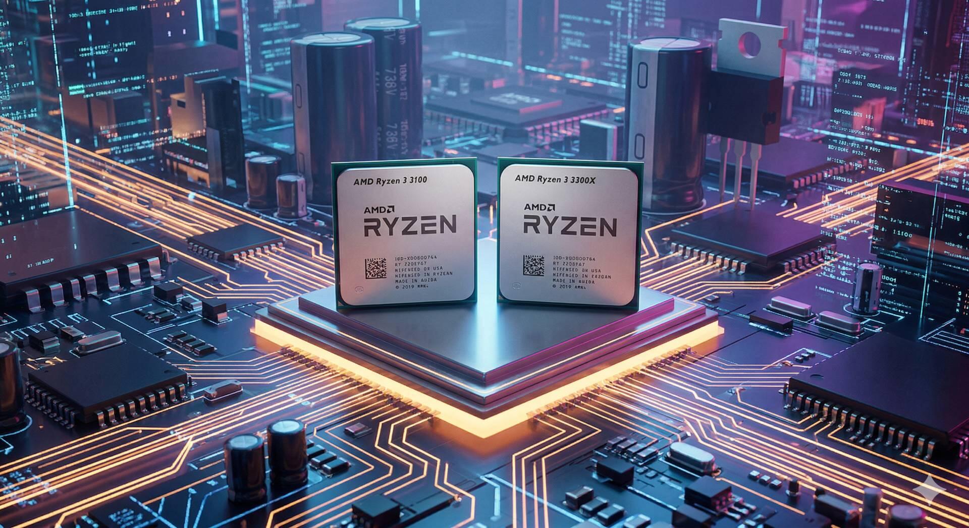 Teste dos processadores Ryzen 3 3100 e Ryzen 3 3300X
