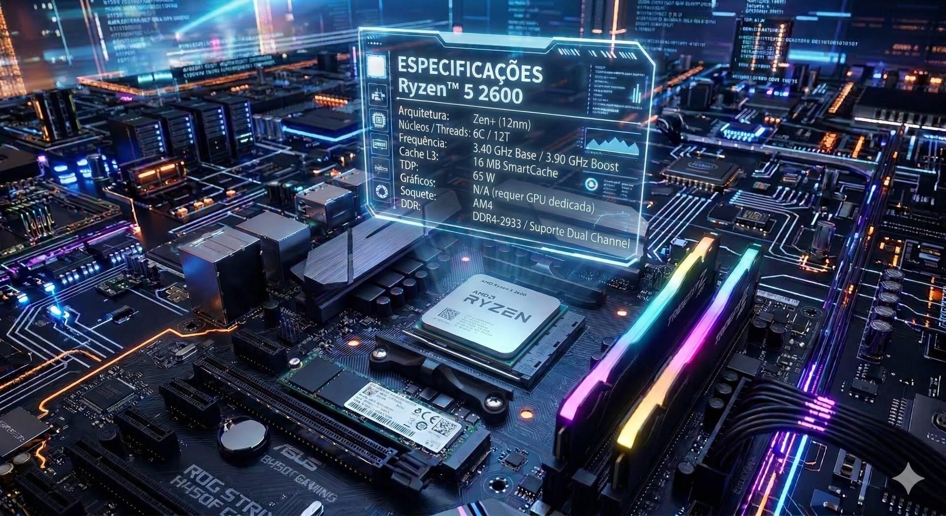 Teste do processador Ryzen 5 2600