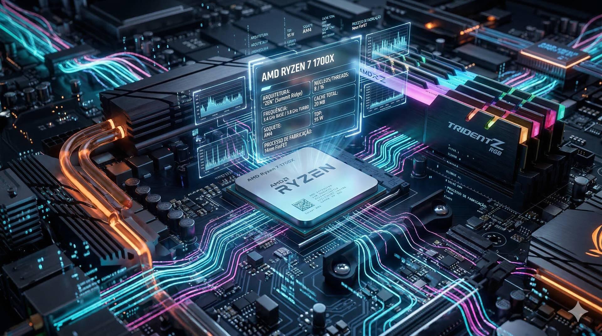 Teste do processador Ryzen 7 1700X