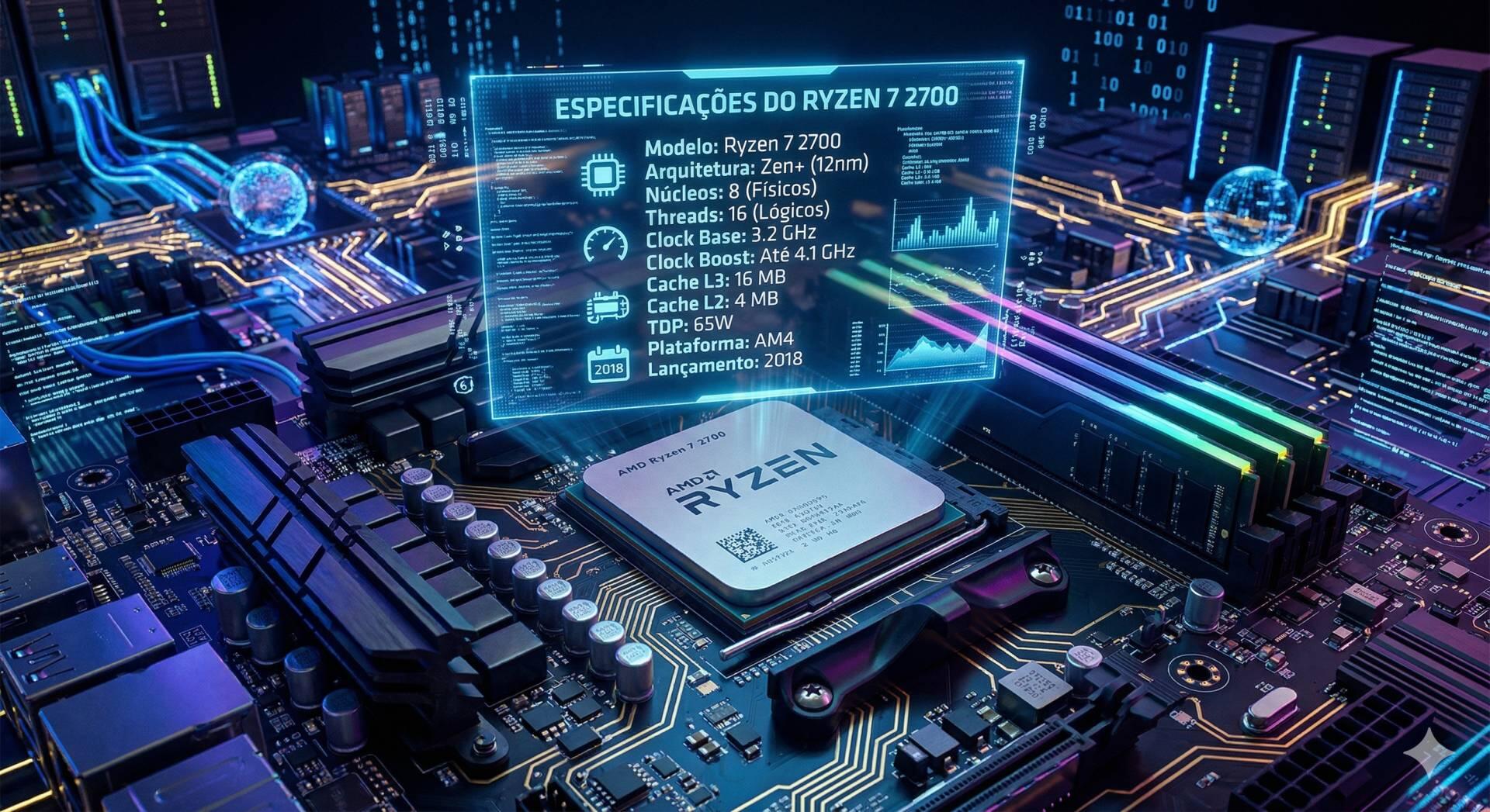 Teste do processador Ryzen 7 2700