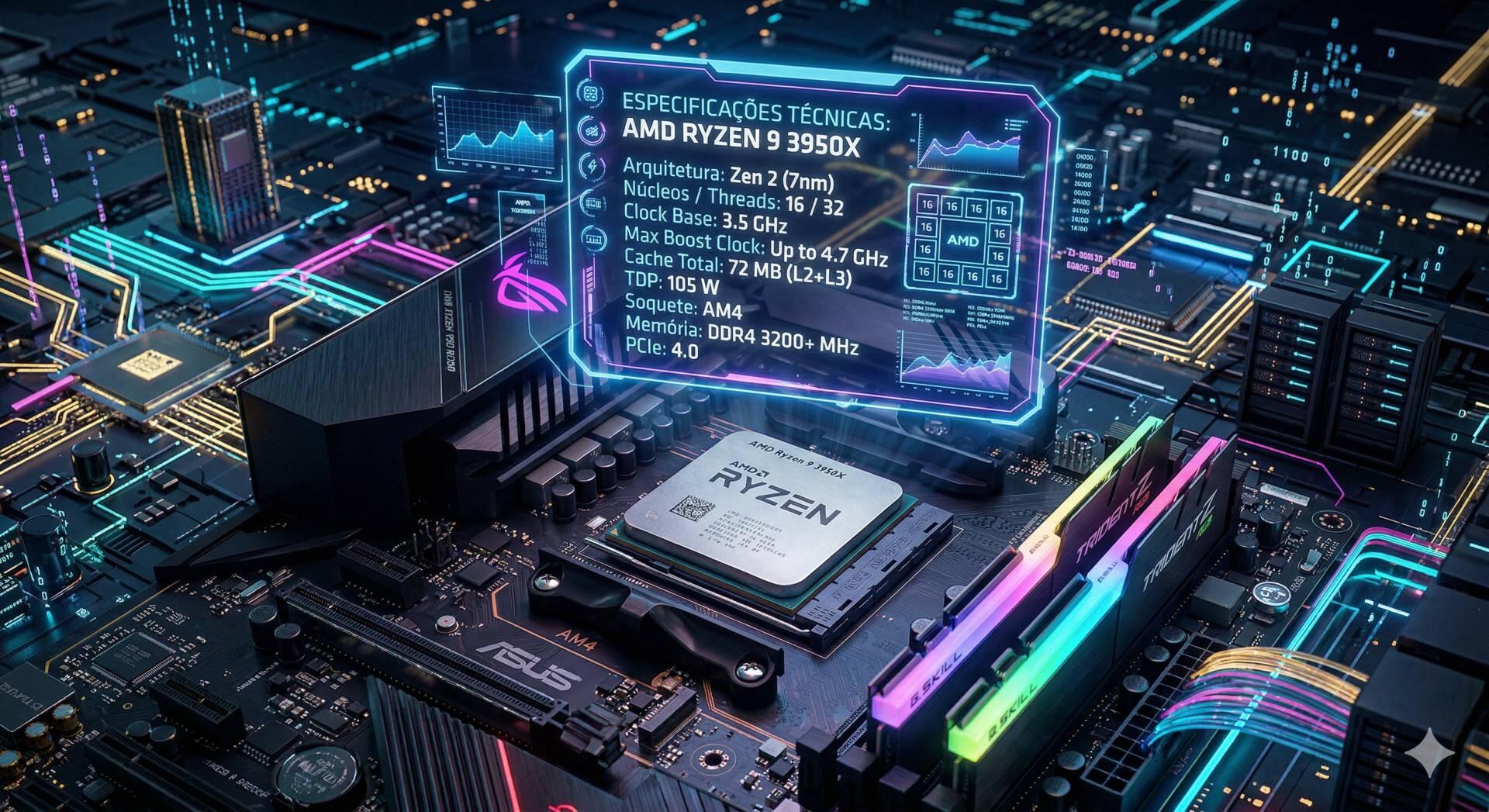 Teste do processador Ryzen 9 3950X