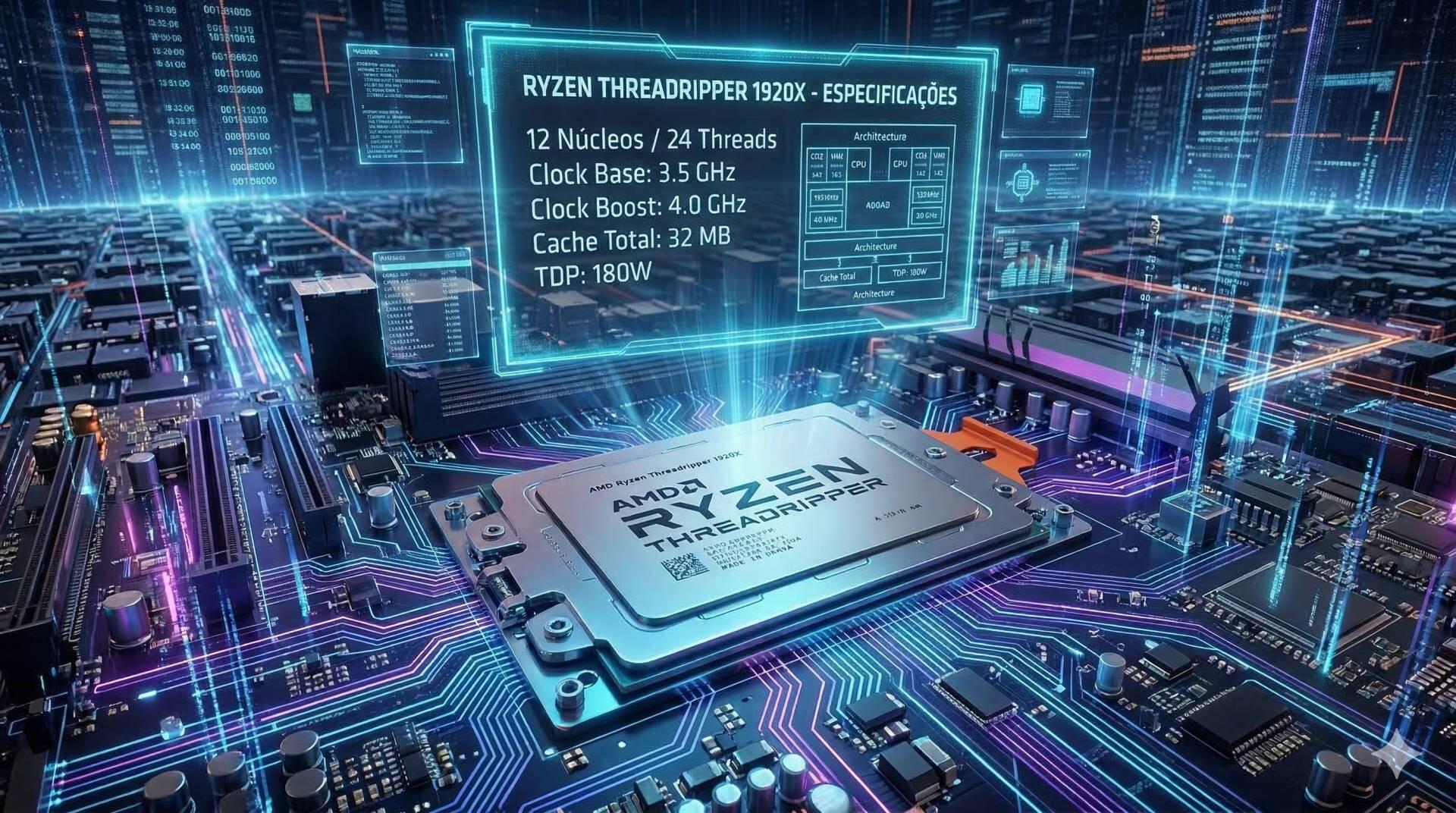 Teste do processador Ryzen Threadripper 1920X