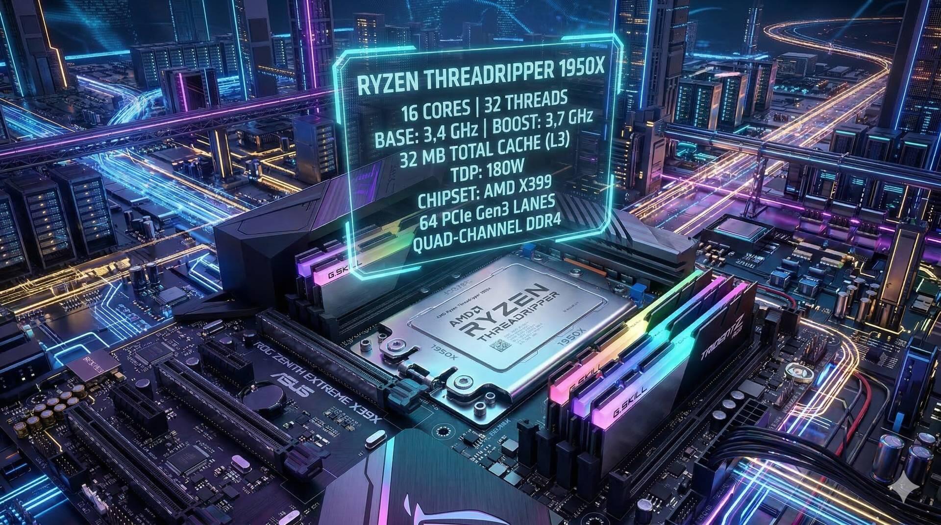 Teste do processador Ryzen Threadripper 1950X