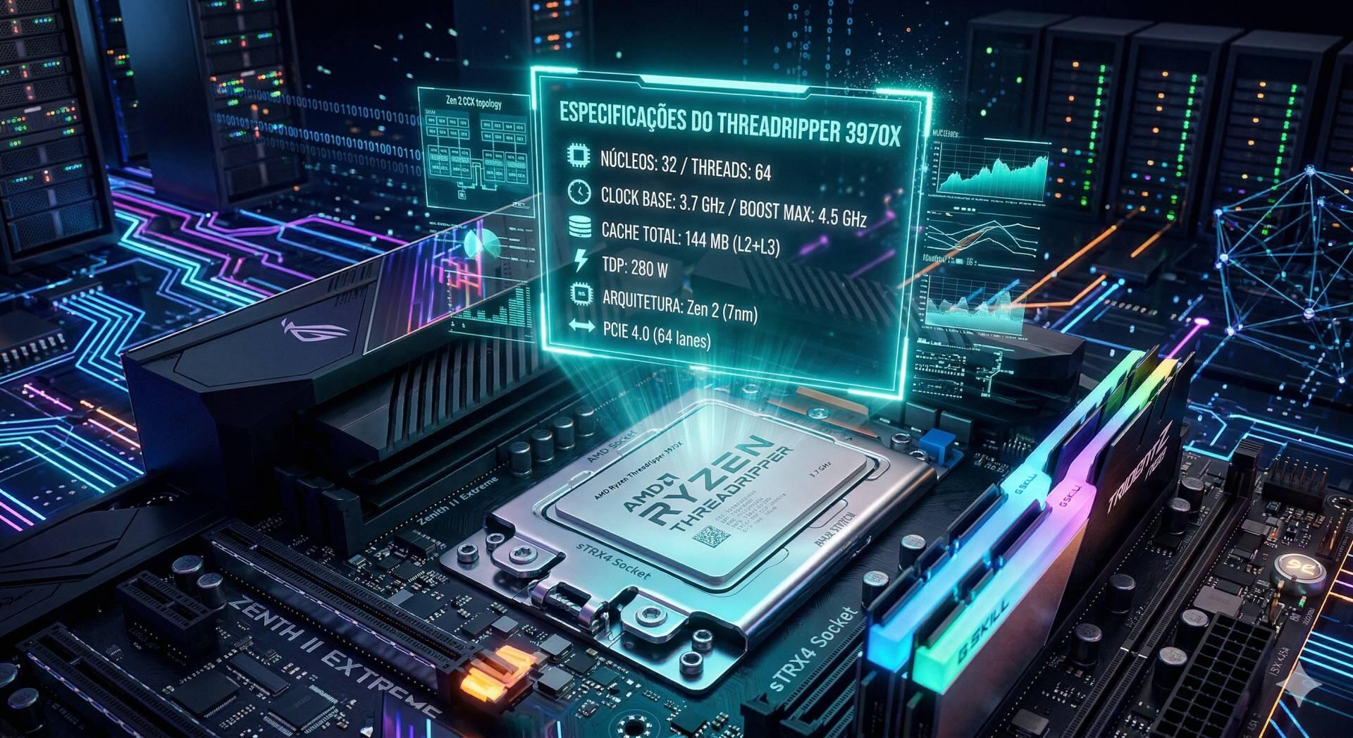 Teste do processador Ryzen Threadripper 3970X