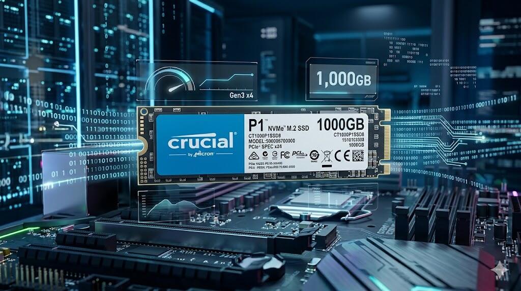 Teste do SSD Crucial P1 de 1.000 GB