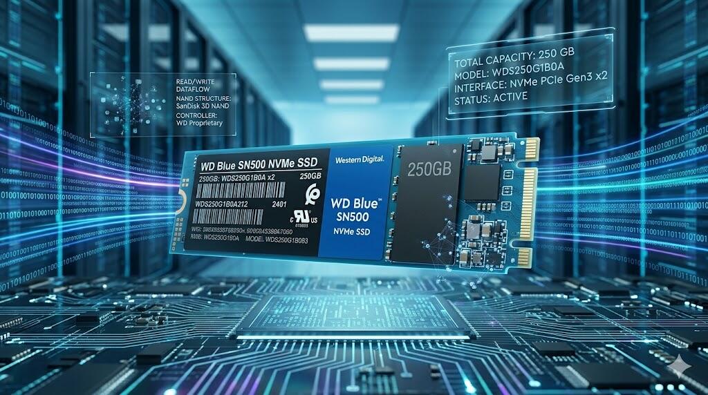 Teste do SSD WD Blue SN500 de 250 GB