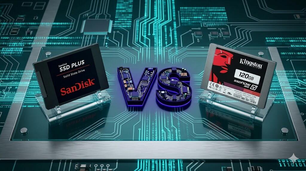 Duelo de SSDs de 120 GB de baixo custo: SanDisk SSD PLUS vs. Kingston SSDNow V300