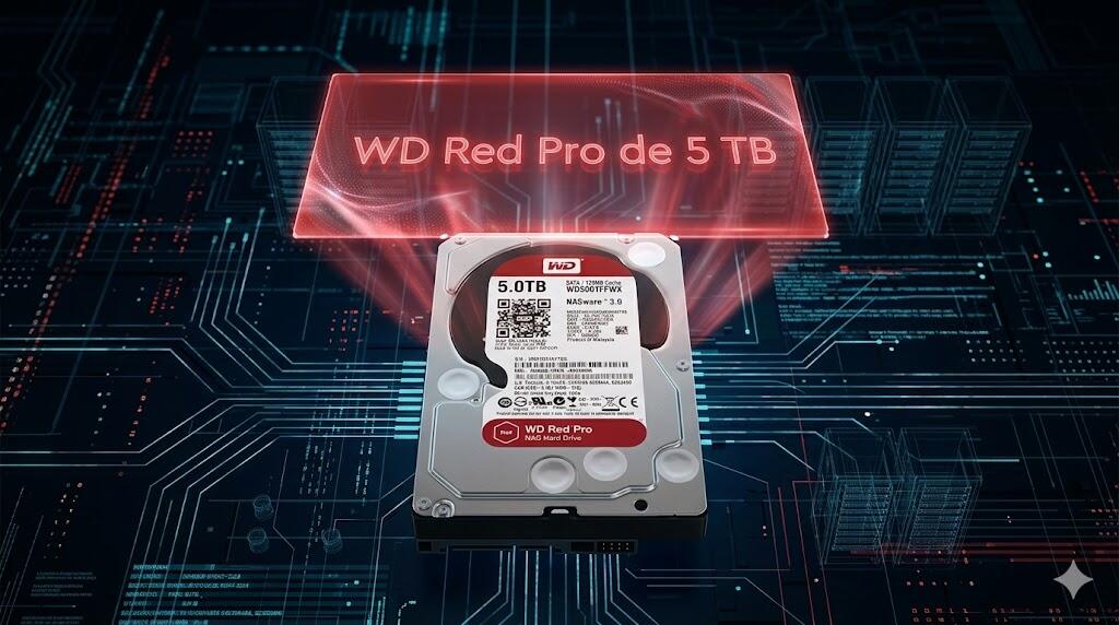 Teste do disco rígido Western Digital WD Red Pro de 5 TB