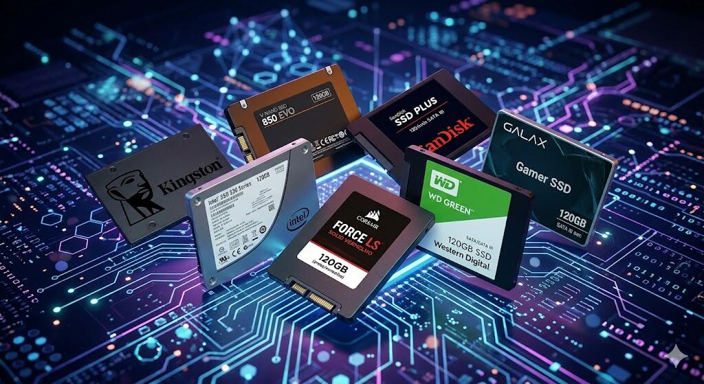 Qual o melhor SSD de 120 GB do mercado? - julho/2018