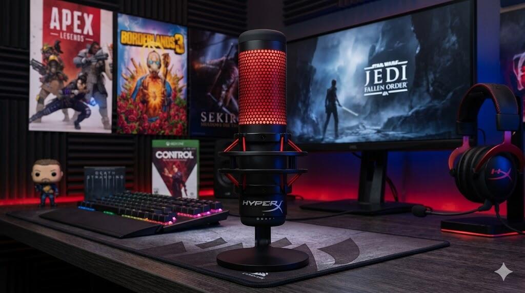 Teste do microfone HyperX QuadCast