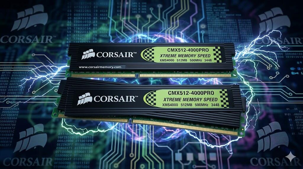 Kit Corsair TWIN2X2048-8500C5 (DDR2-1066/PC2-8500) 2 GB