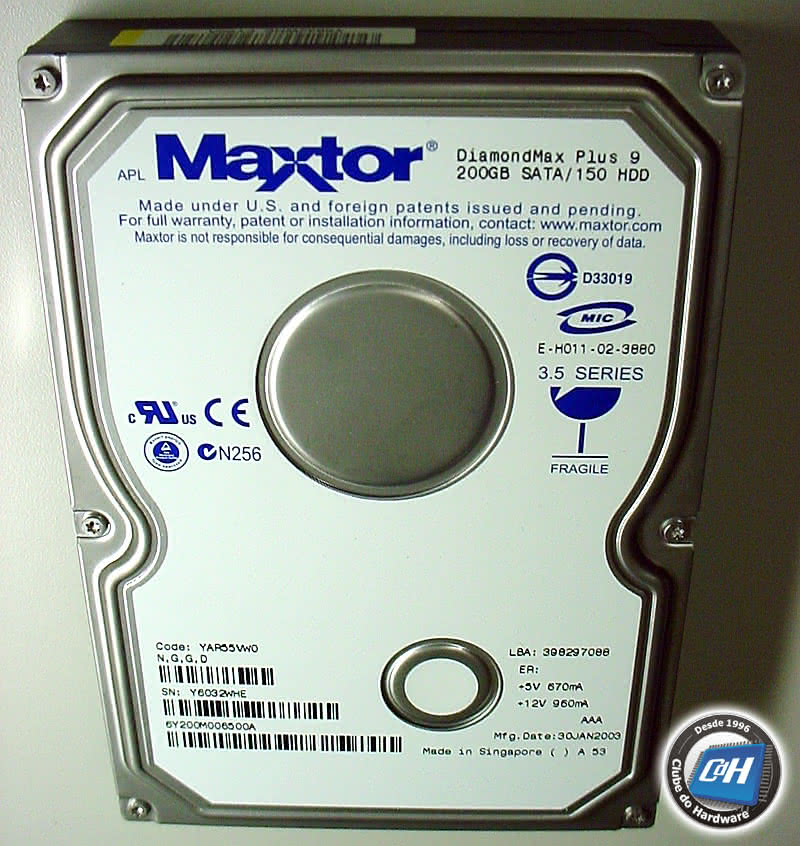 Maxtor DiamondMax Plus 9 200 GB