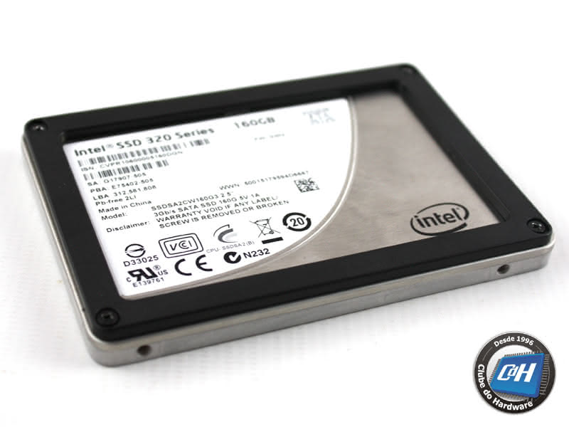Teste da Unidade SSD Intel 320 Series de 160 GB