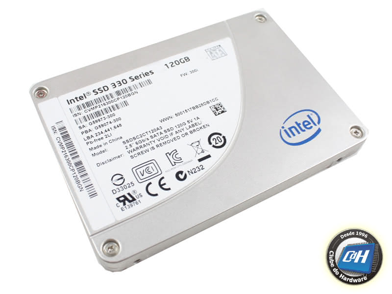 Teste da Unidade SSD Intel 330 Series 120 GB