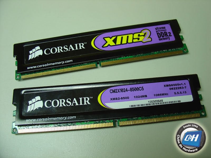 Kit Corsair TWIN2X2048-8500C5 (DDR2-1066/PC2-8500) 2 GB