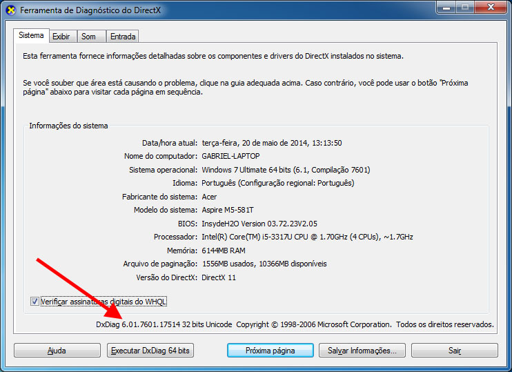 como descobrir a versão instalada do DirectX como descobrir a versão instalada do DirectX