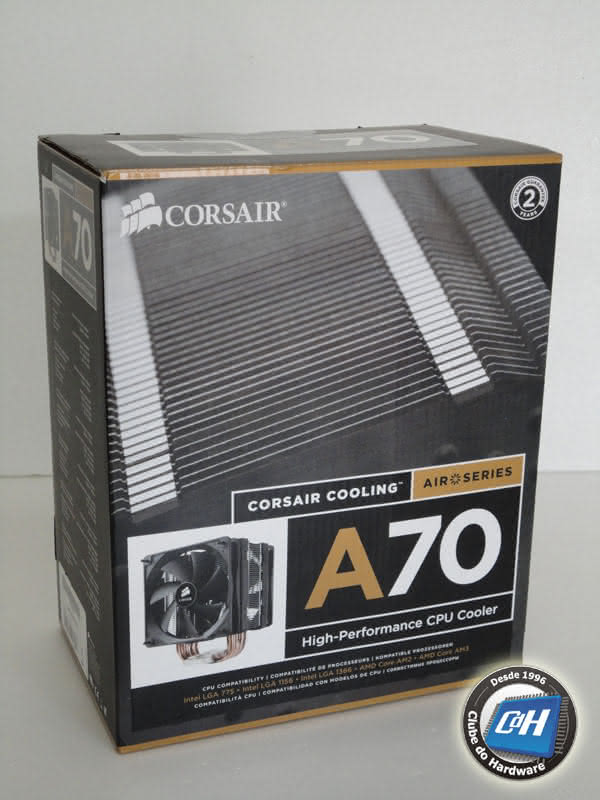 Teste do Cooler Corsair A70 Teste do Cooler Corsair A70