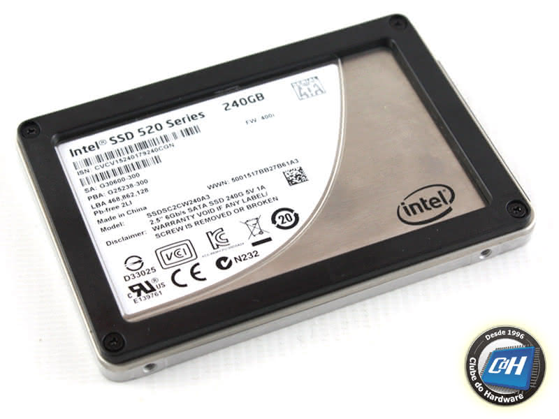 Teste da Unidade SSD Intel SSD 520 Series 240 GB