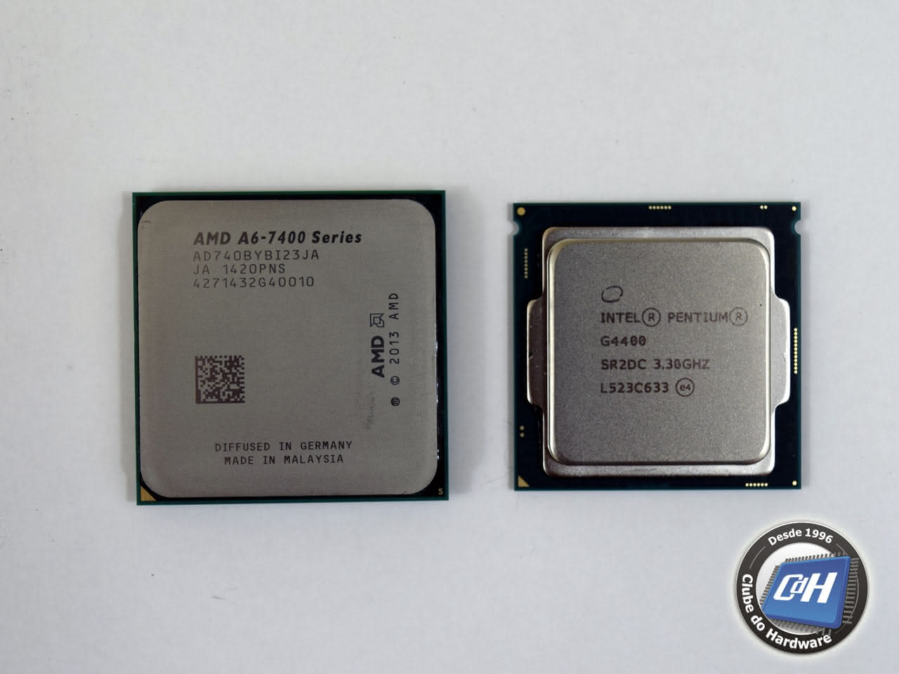 Teste dos processadores A6-7400B vs. Pentium G4400