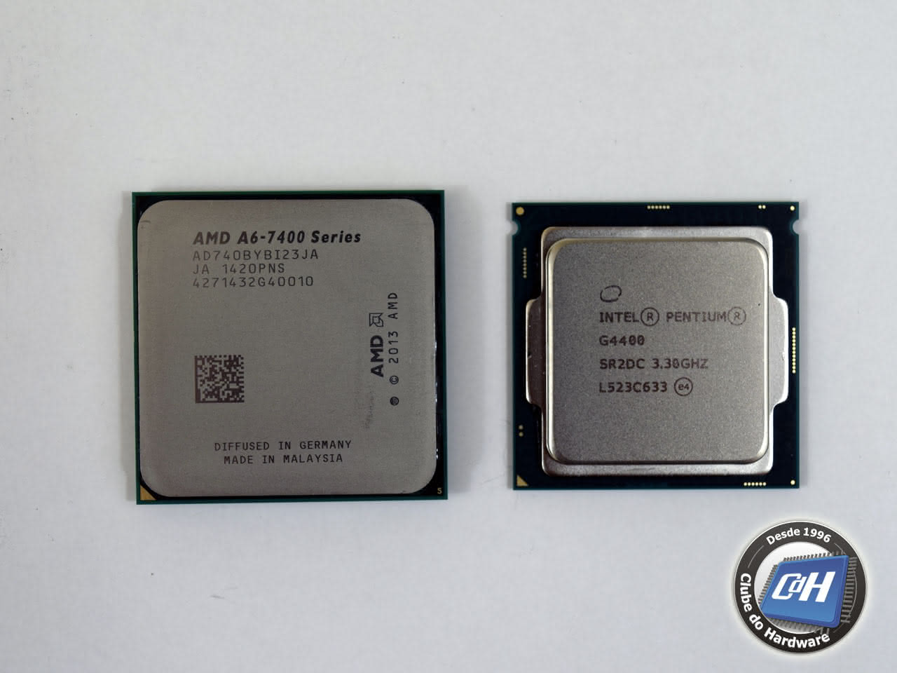 Teste dos processadores A6-7400B vs. Pentium G4400 Teste dos processadores A6-7400B vs. Pentium G4400