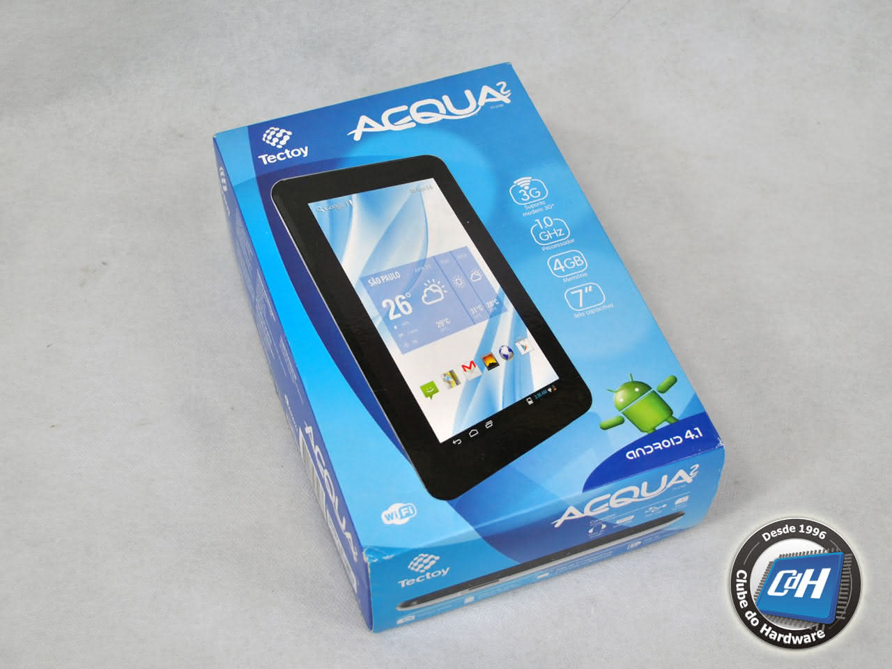 Teste do tablet Tectoy Acqua 2