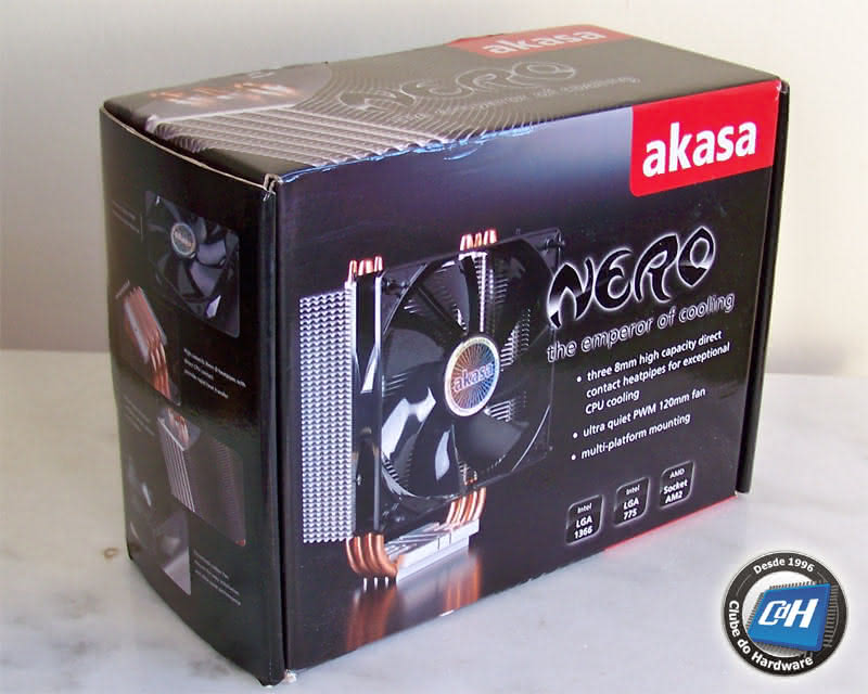 Teste do Cooler Akasa Nero Teste do Cooler Akasa Nero